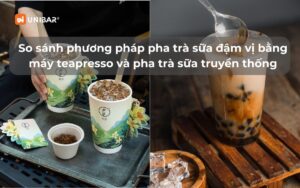 So sánh phương pháp pha trà sữa đậm vị bằng máy teapresso và pha trà sữa truyền thống tại các quán trà sữa