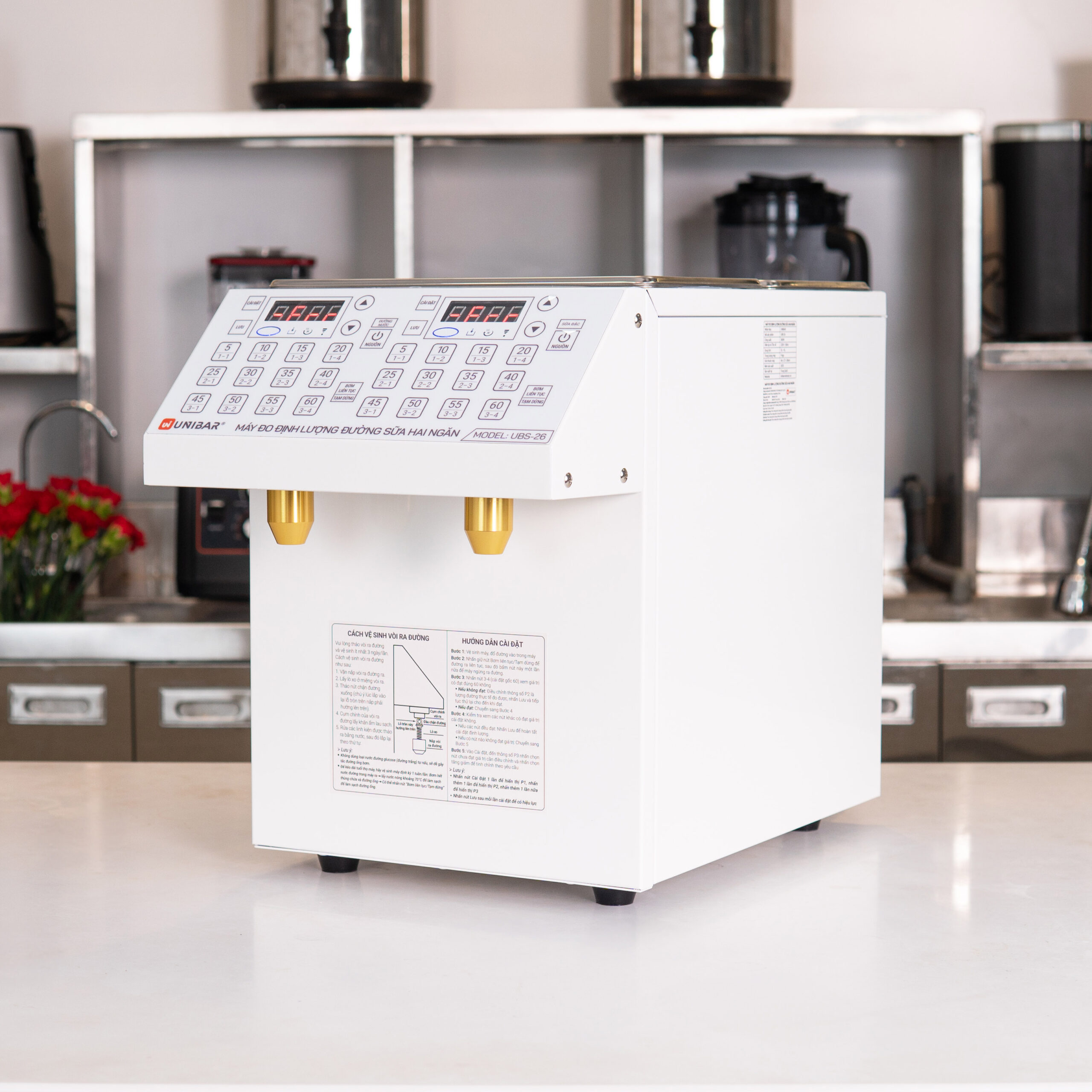 Máy đo định lượng đường sữa hai ngăn Unibar UBS-26 - ảnh 2 Máy đo định lượng đường sữa hai ngăn Unibar UBS-26 - ảnh 2