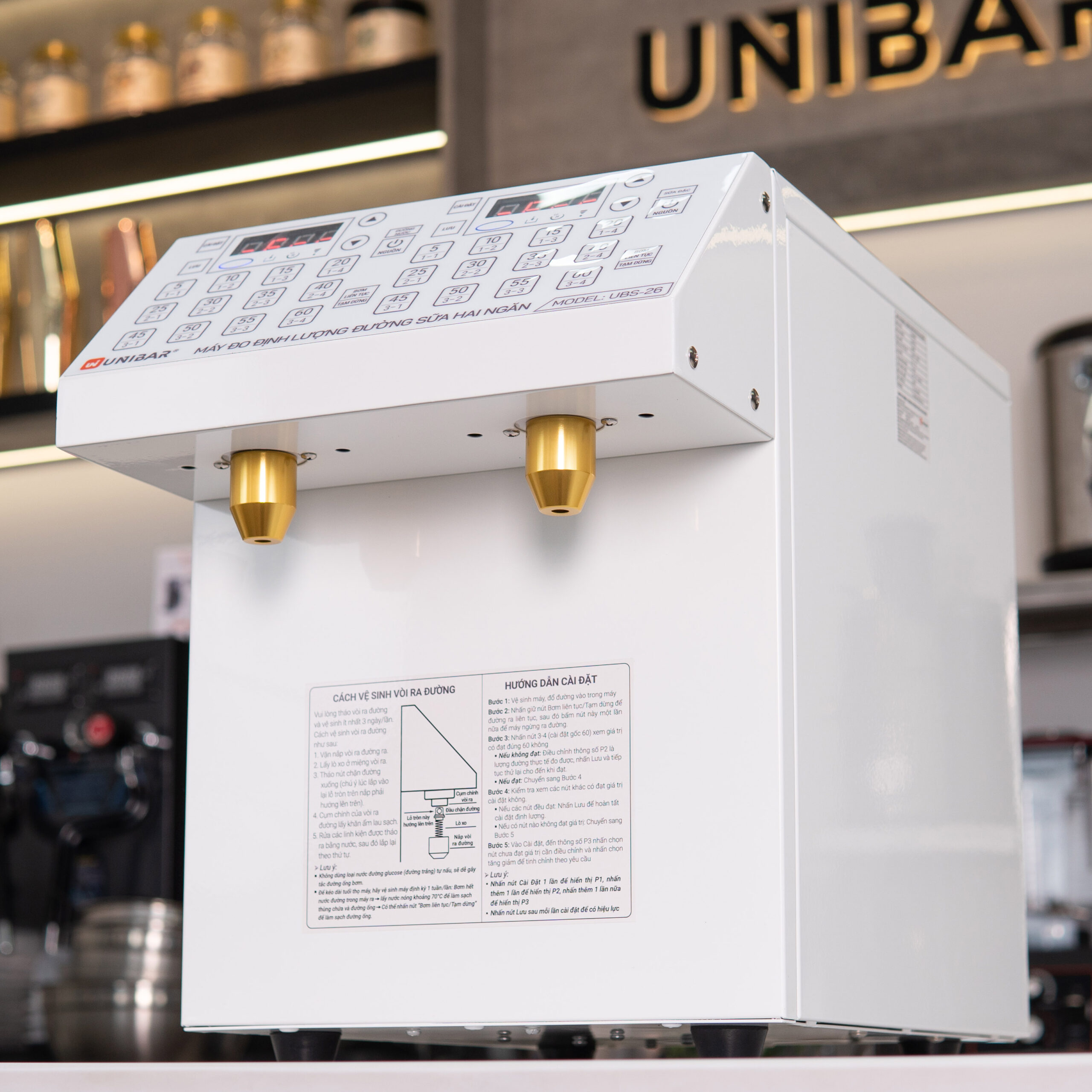 Máy đo định lượng đường sữa hai ngăn Unibar UBS-26 - ảnh 8 Máy đo định lượng đường sữa hai ngăn Unibar UBS-26 - ảnh 8