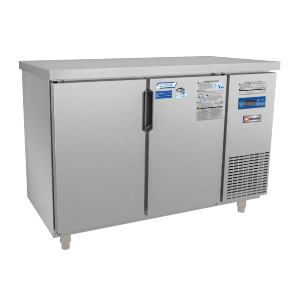 TỦ BÀN MÁT QUẠT GIÓ UNIBAR 2 CÁNH MỞ INOX 1200X600X850 UB-2MI1260 - ảnh 02