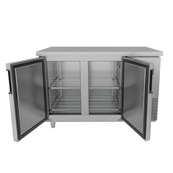 TỦ BÀN MÁT QUẠT GIÓ UNIBAR 2 CÁNH MỞ INOX 1200X600X850 UB-2MI1260 - ảnh 05
