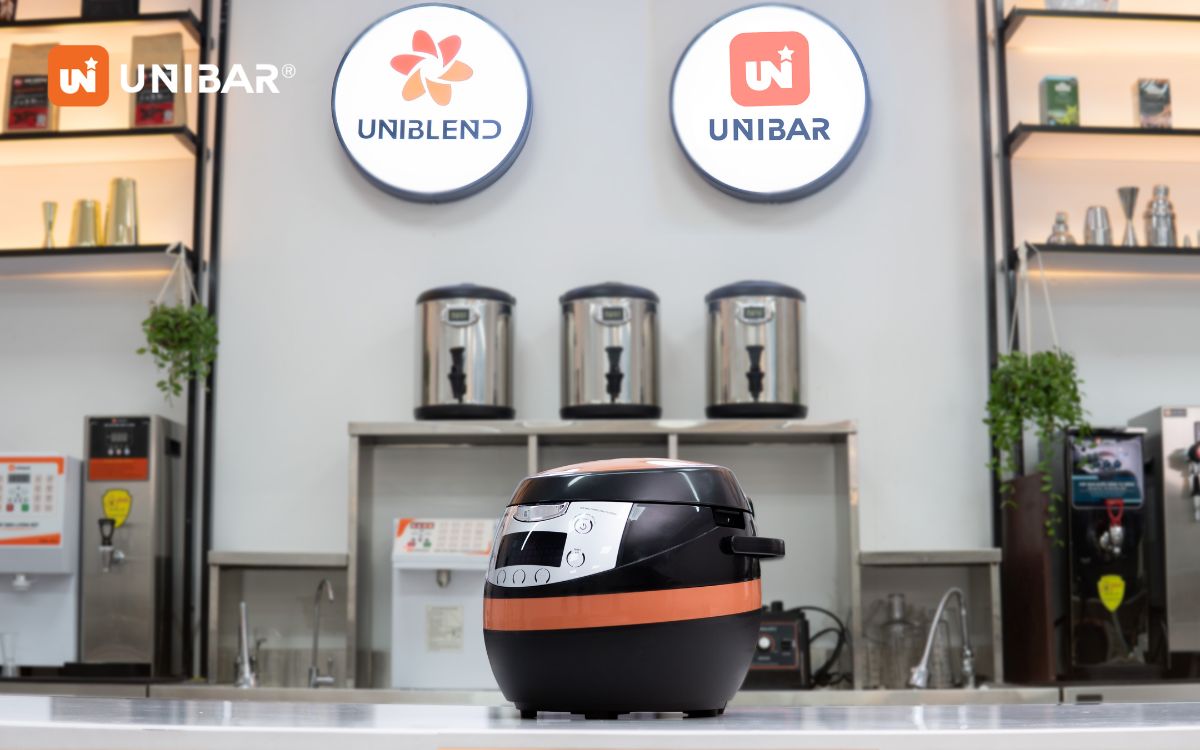 Nồi nấu trân châu của Unibar có chế độ ủ ôn giúp bảo quản trân châu tốt hơn