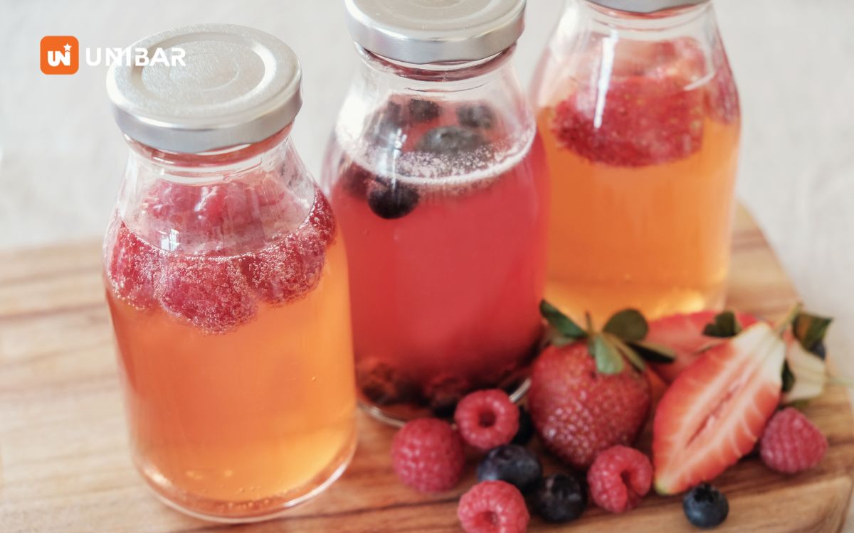 Kombucha cũng không phải đồ uống phù hợp để sử dụng với lon nhựa Unibar
