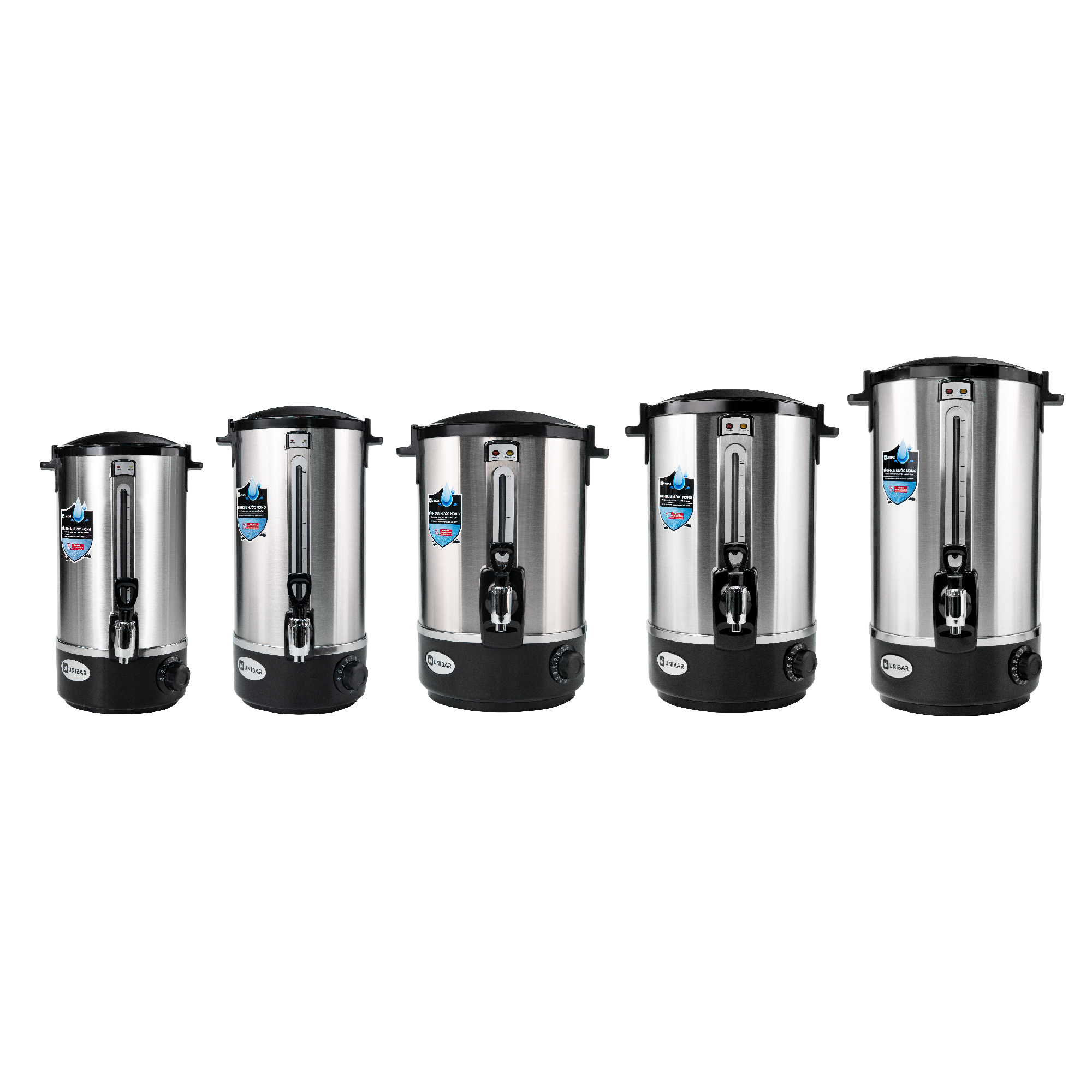 Bình đun nước nóng Unibar - ảnh nền trắng các size Bình đun nước nóng Unibar - ảnh nền trắng các size