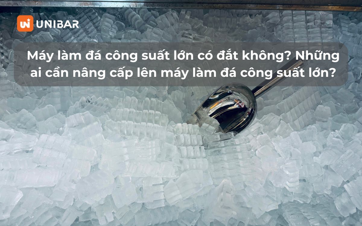 Máy làm đá công suất lớn có đắt không_ Những ai cần nâng cấp lên máy làm đá công suất lớn