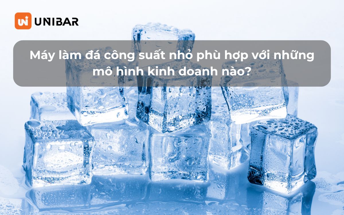 Máy làm đá công suất nhỏ phù hợp với những mô hình kinh doanh nào