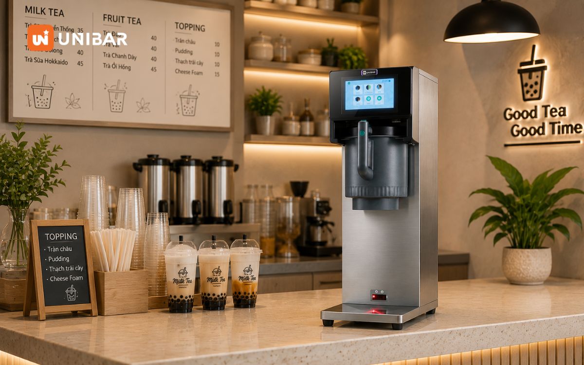 Unibar Hi-Tech 79 có cảm biến thông minh giúp hạn chế thất thoát nguyên liệu