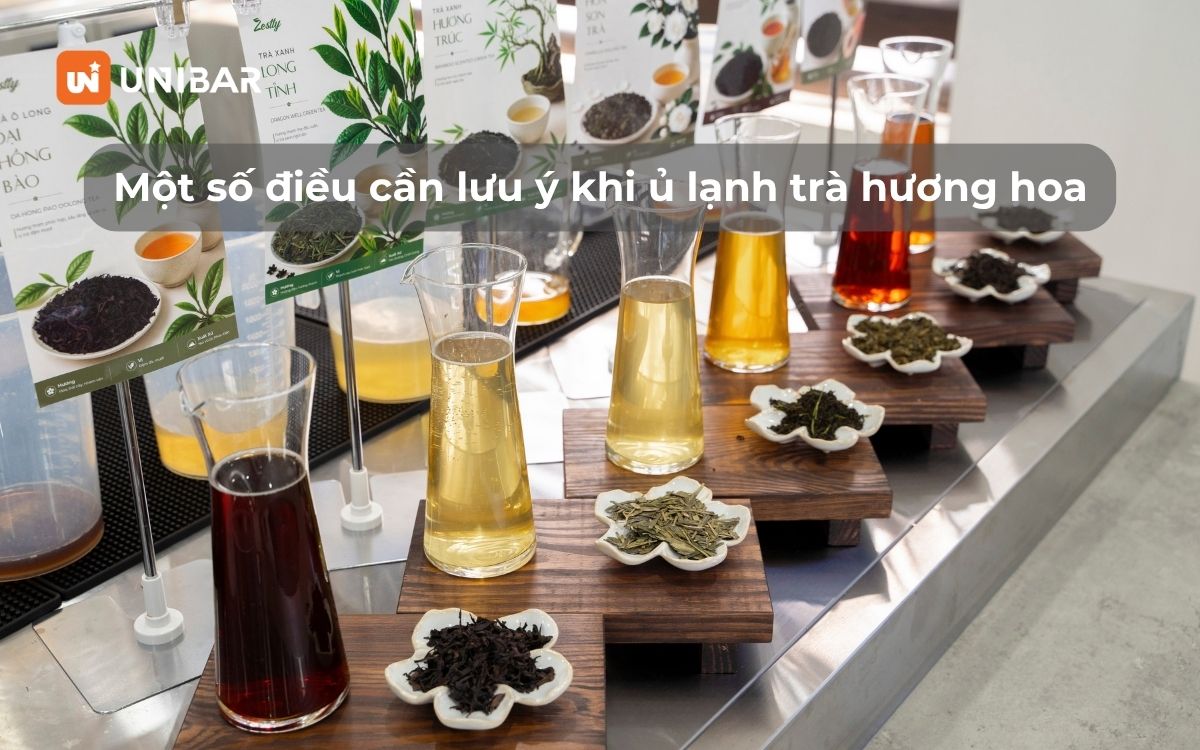 Một số điều cần lưu ý khi ủ lạnh trà hương hoa